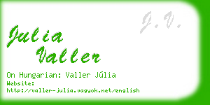 julia valler business card